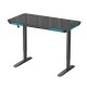 Gaming E-DESK G3 120x60cm / Γυαλινη επιφανεια / Ρυθμιζομενο Υψος / RGB LED / USB& C-TYPE  Θυρες / Συρταρι Αποθηκευσης Χρωμα Μαυρο 