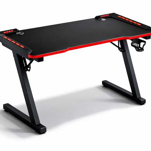 GAMING ΓΡΑΦΕΙΟ / GAME TABLE  BLACK RED DESKTOP 120×60×75 CM