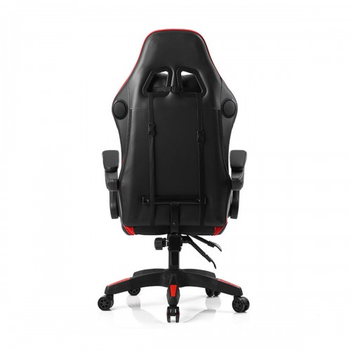 Gaming Καρέκλα με Μασάζ, Ηχεία Bluetooth & RGB LED Φωτισμό – Εργονομική με Υποπόδιο (Μαύρο/Κόκκινο)