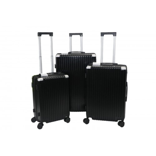 Σετ βαλίτσες 3 τεμαχίων 20″-24″-28″ – σκληρές, ελαφριές & ανθεκτικές Μαύρο 