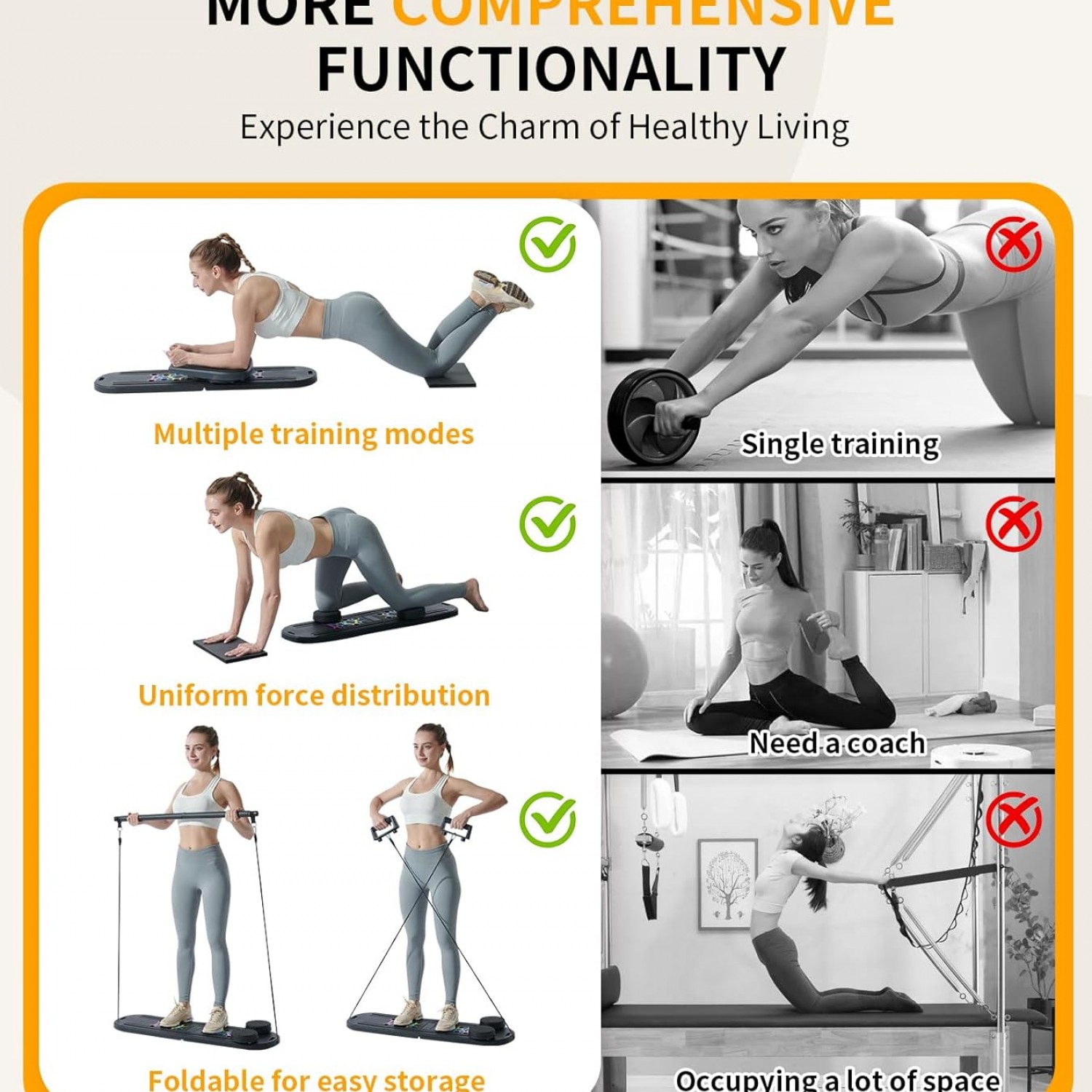 Multi-Function Push Up Board με Λάστιχα Αντίστασης & Σύστημα Ολίσθησης – Full Body Training