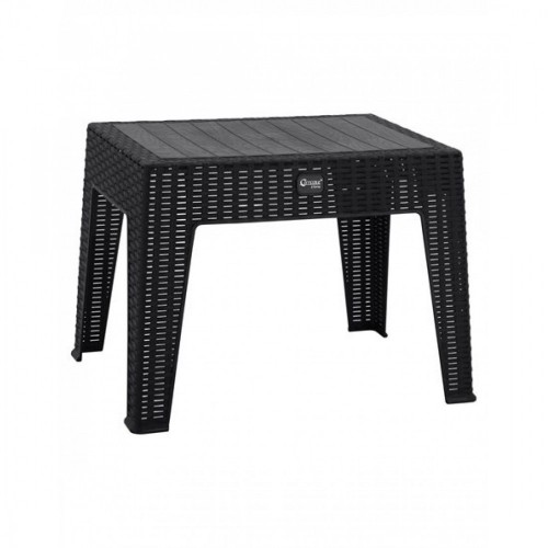 ΤΡΑΠΕΖΙ ΚΗΠΟΥ 1 ΤΕΜΑΧΙΟ ΠΟΛΥΠΡΟΠΥΛΕΝΙΟΥ RATTAN 0323 - ΑΝΘΡΑΚΙ Διαστάσεις: 61×45,5×43cm 0323