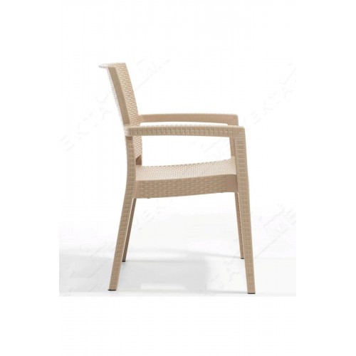 ΠΟΛΥΘΡΟΝΑ BARCELONA ΠΟΛΥΠΡΟΠΥΛΕΝΙΟΥ RATTAN CAPPUCCINO