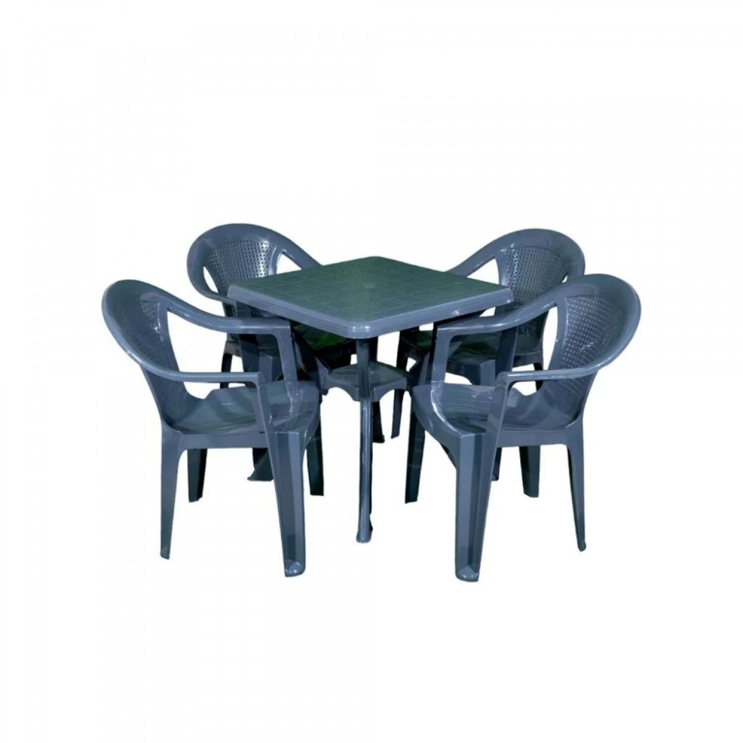 ΣΕΤ ΤΡΑΠΕΖΑΡΙΑΣ ΚΗΠΟΥ ΑΦΡΟΔΙΤΗ 5 ΤΕΜ 70x70x72cm ΓΚΡΙ 6631