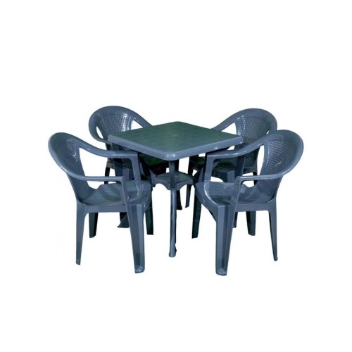 ΣΕΤ ΤΡΑΠΕΖΑΡΙΑΣ ΚΗΠΟΥ ΑΦΡΟΔΙΤΗ 5 ΤΕΜ 70x70x72cm ΓΚΡΙ 6631