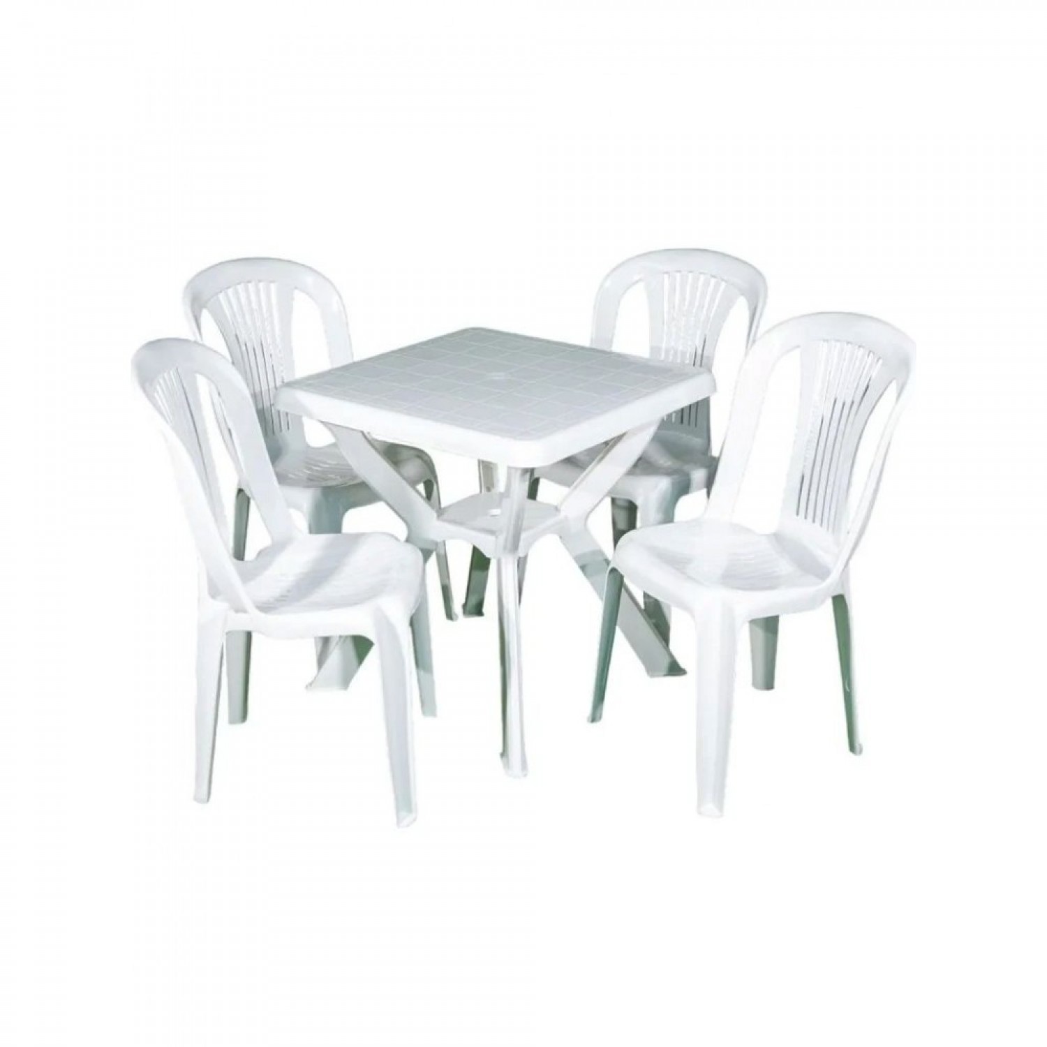 ΣΕΤ ΤΡΑΠΕΖΑΡΙΑΣ ΚΗΠΟΥ ΑΡΤΕΜΗΣ 5 ΤΕΜ 70x70x72cm ΛΕΥΚΟ 6633