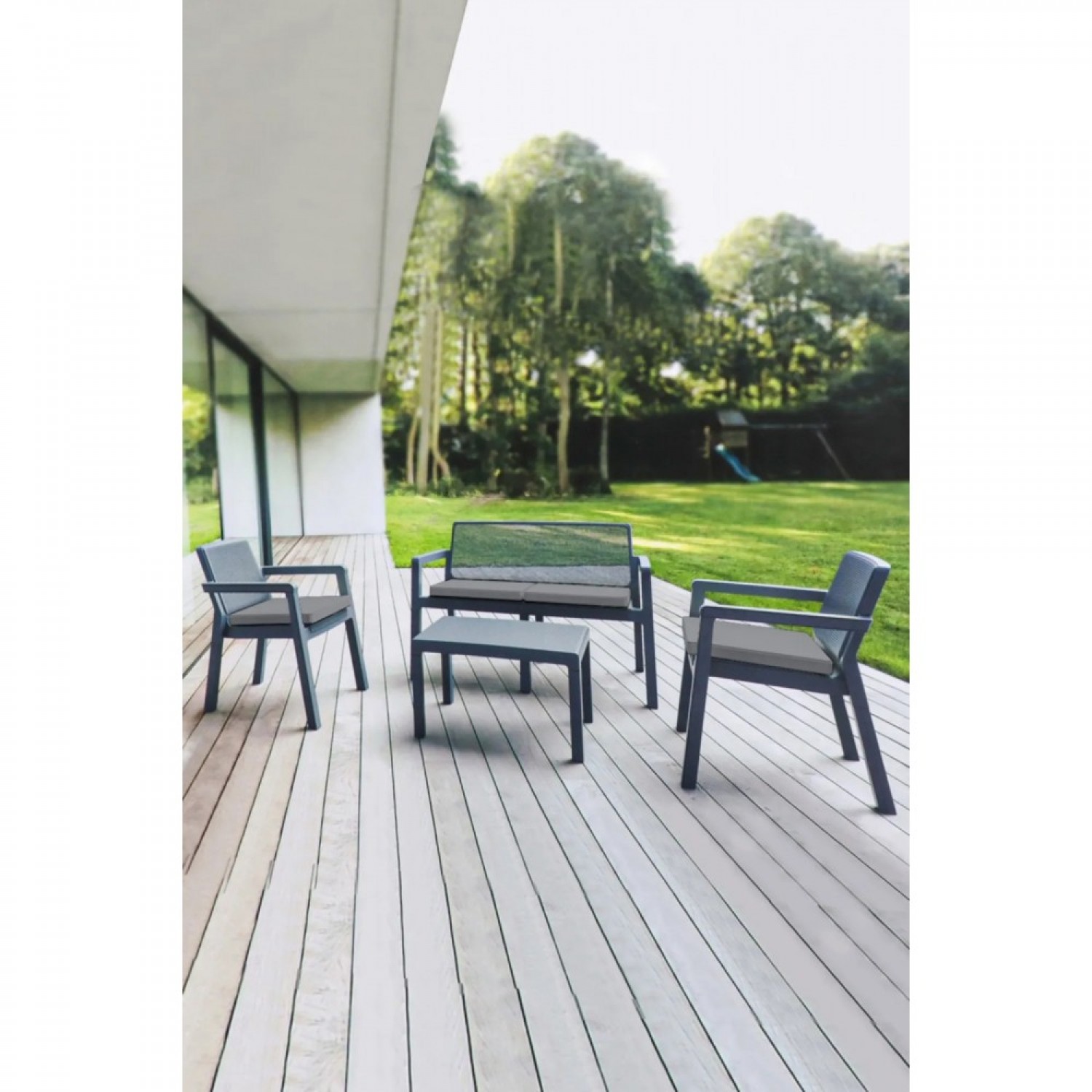ΣΕΤ ΣΑΛΟΝΙ ΚΗΠΟΥ 4 ΤΕΜΑΧΙΩΝ PRESTIGE RATTAN ΑΝΘΡΑΚΙ ΣΕΤ ΣΑΛΟΝΙ ΚΗΠΟΥ 4 ΤΕΜΑΧΙΩΝ PRESTIGE RATTAN ΑΝΘΡΑΚΙ