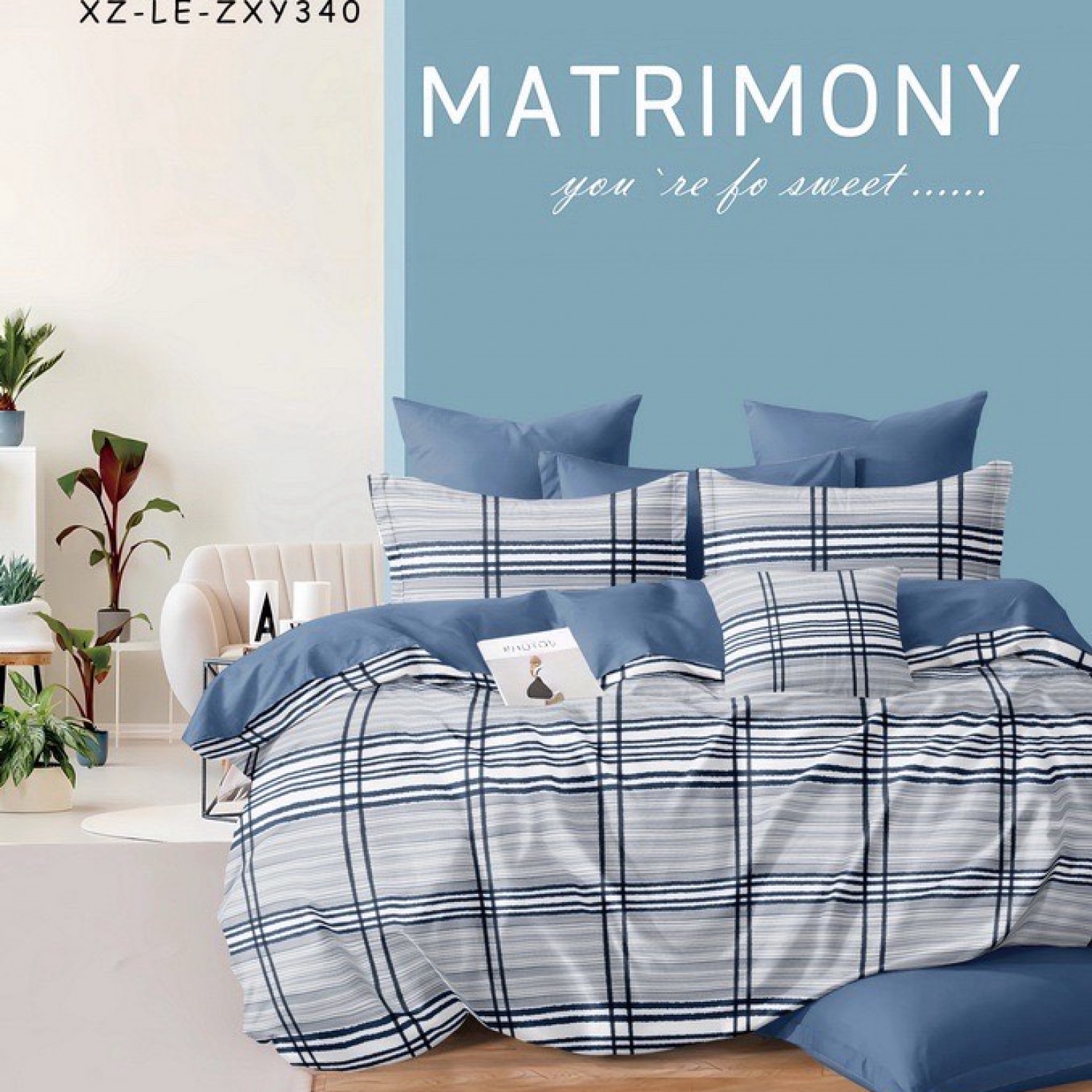 Σετ σεντόνια διπλά 4 τμχ 220x240 70% βαμβάκι - 30% micromodal 020