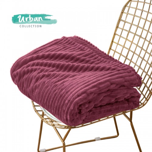 Κουβερτα Fleece Υπερδιπλη 220*240 βελούδινη με Σάπιο μήλο