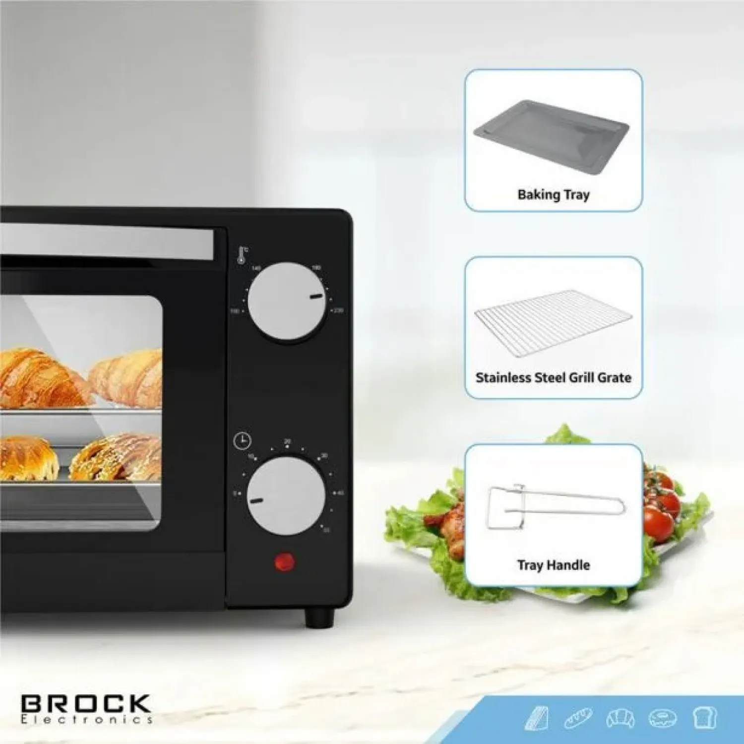 Ηλεκτρικό mini φουρνάκι  backofen 9λιτρα 650w  9001B