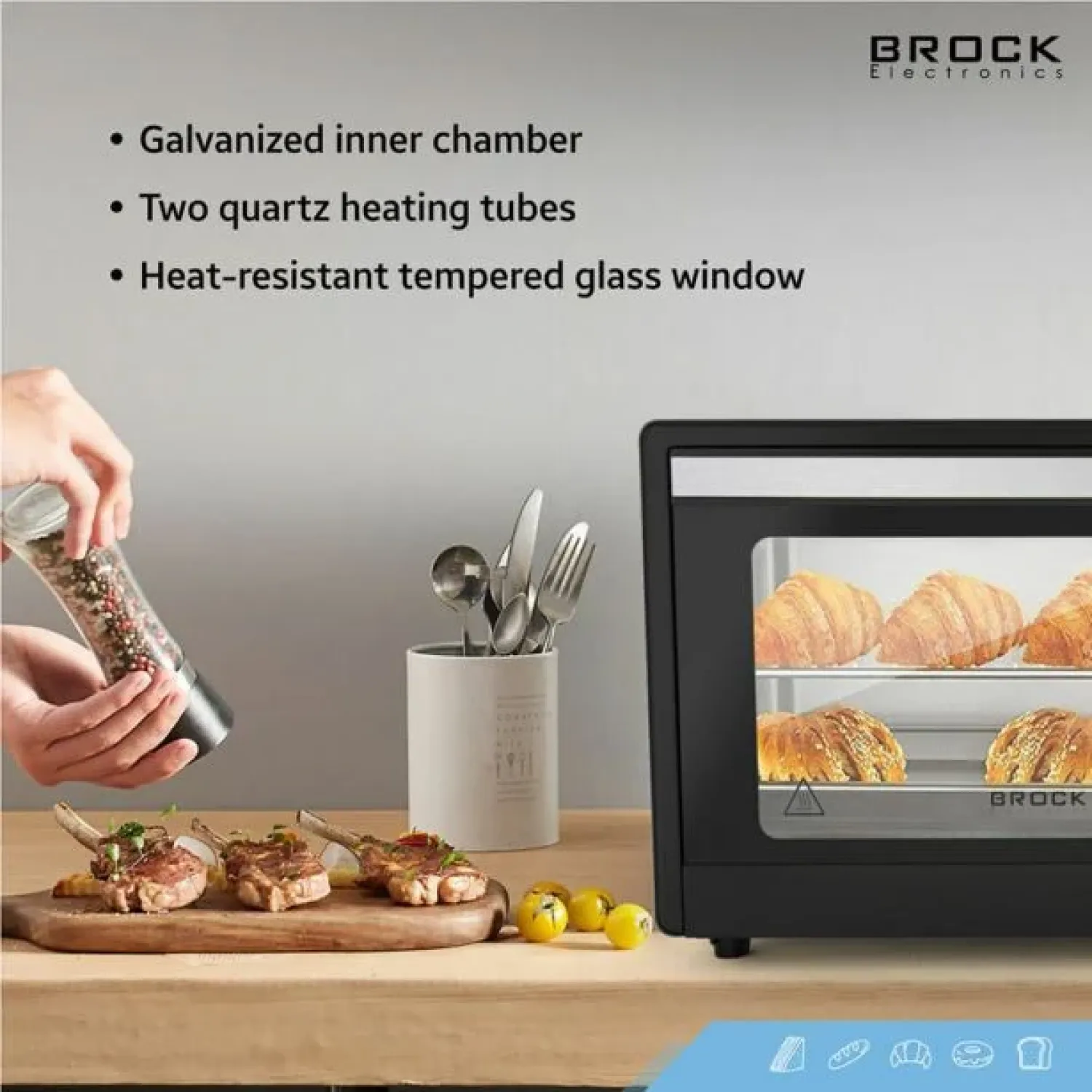 Ηλεκτρικό mini φουρνάκι  backofen 9λιτρα 650w  9001B
