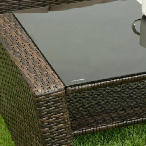 ΣΕΤ ΣΑΛΟΝΙ 4ΤΜΧ MALTA RATTAN WICKER ΚΑΦΕ-ΜΟΚΑ ΜΑΞΙΛΑΡΙΑ