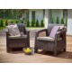 Σαλόνι Κήπου Creta Rattan Καφε Σετ(4 ΤΜΧ) Σαλόνι Κήπου Creta Rattan Καφε Σετ(4 ΤΜΧ)