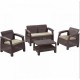 Σαλόνι Κήπου Creta Rattan Καφε Σετ(4 ΤΜΧ) Σαλόνι Κήπου Creta Rattan Καφε Σετ(4 ΤΜΧ)