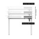 Γραφειο E-DESK ZWL 120X60 / Ρυθμιζομενο Υψος / Συρταρι Αποθηκευσης Χρωμα Λευκο 