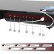 Gaming E-DESK G3 120x60cm / Γυαλινη επιφανεια / Ρυθμιζομενο Υψος / RGB LED / USB& C-TYPE  Θυρες / Συρταρι Αποθηκευσης Χρωμα Μαυρο 