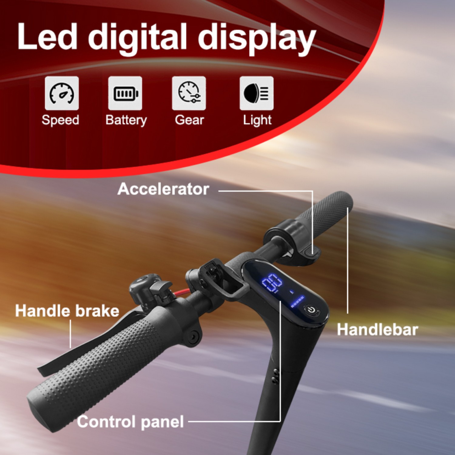 Ηλεκτρικό πατίνι 36V 350W με 25km/h max ταχύτητα και αυτονομία 30km μαύρο