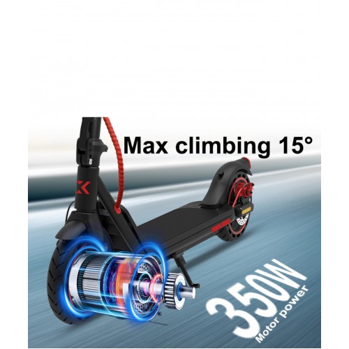 Ηλεκτρικό πατίνι 36V 350W με 25km/h max ταχύτητα και αυτονομία 30km μαύρο