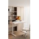 Gaming E-DESK G3 120x60cm / Γυαλινη επιφανεια / Ρυθμιζομενο Υψος / RGB LED / USB& C-TYPE  Θυρες / Συρταρι Αποθηκευσης Χρωμα Λευκο 