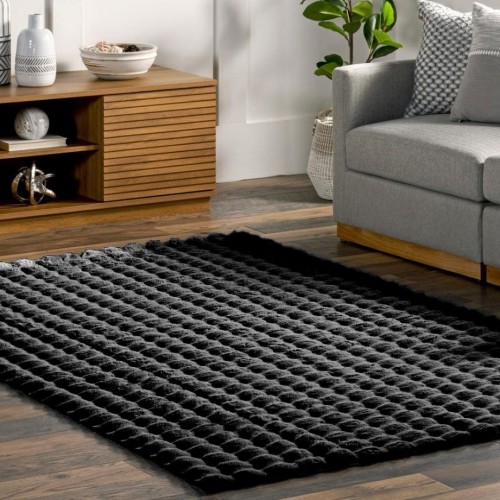 Γούνινο Χαλί Rabbit FUR GEL 160x210cm Γκρι Σκο΄ύρο 
