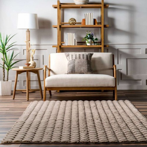 Γούνινο Χαλί Rabbit FUR GEL 160x210cm Μόκα 