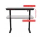 Gaming E-DESK G3 120x60cm / Γυαλινη επιφανεια / Ρυθμιζομενο Υψος / RGB LED / USB& C-TYPE  Θυρες / Συρταρι Αποθηκευσης Χρωμα Μαυρο 