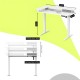 Γραφειο E-DESK ZWL 120X60 / Ρυθμιζομενο Υψος / Συρταρι Αποθηκευσης Χρωμα Λευκο 