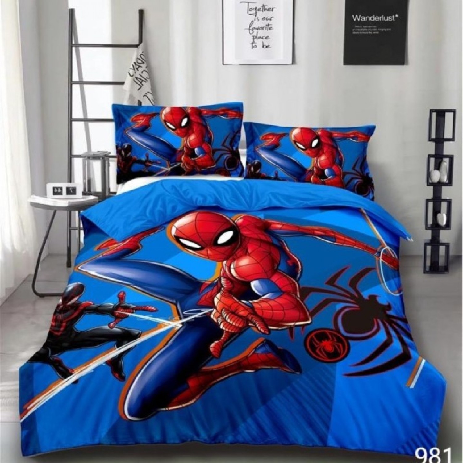 Παιδικά σετ σεντόνια μονά- SPIDERMAN 01 Μονόχρωμα Σετ Σεντόνια 70% βαμβάκι - 30% micromodal