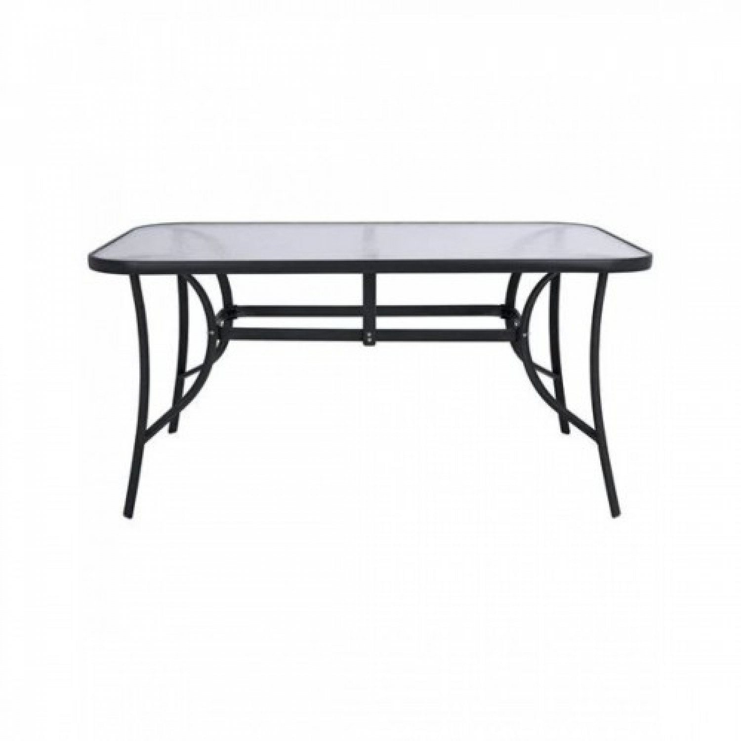 ΤΡΑΠΕΖΙ BRUNO 150X90Χ72Υεκ. ΓΚΡΙ ΜΕΤΑΛΛΙΚΟ ΜΕ ΓΥΑΛΙΝΗ ΕΠΙΦΑΝΕΙΑ 24617